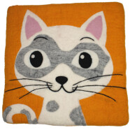 Filz Sitzmatte quadratisch Katze