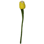 Filz Tulpe 40cm gelb/wei&szlig;