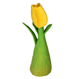 Filz Eierw&auml;rmer Tulpe gelb