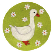 Filz Untersetzer 20cm Gans