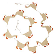 Papier-Girlande G&auml;nse wei&szlig;