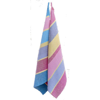 Geschirrt&uuml;cher 2er-Set gestreift pink/violett