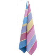 Geschirrt&uuml;cher 2er-Set gestreift pink/violett