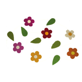 Filz Girlande 165cm Blumen