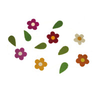 Filz Girlande 165cm Blumen