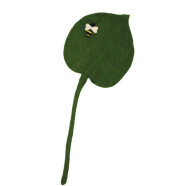 Filz Blatt 47cm mit Biene