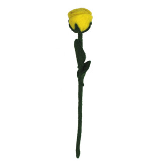 Filz Rose 25cm gelb