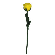 Filz Rose 25cm gelb