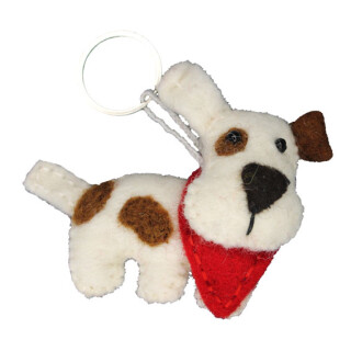 Filz Schl&uuml;sselanh&auml;nger Hund