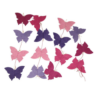 Papier-Girlande 180cm Schmetterlinge
