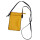 Leder-Minihandtasche gelb mit Blau