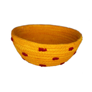Baumwoll-Schale orange 15cm