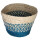 Restposten: Jute-Korb natur/t&uuml;rkis 22cm