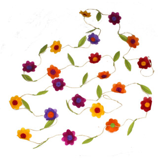 Papier-Girlande Blumen 350cm