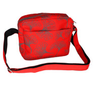 Schultertasche Ginkgo rot