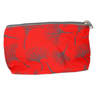 Kosmetik-Tasche Ginkgo rot