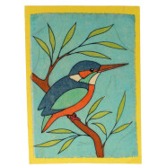 Batikkarte Eisvogel