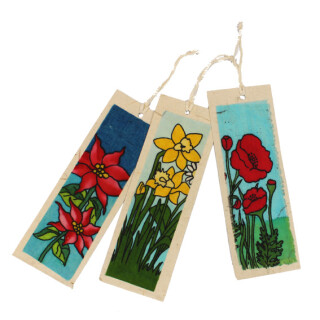 Lesezeichen mit Batik 3erSet
