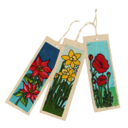 Lesezeichen mit Batik 3erSet