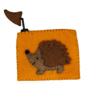 Filz Minib&ouml;rse Igel orange