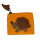 Filz Minib&ouml;rse Igel orange
