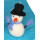 Filz Schneemann blau