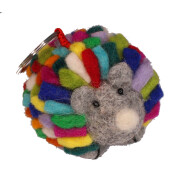 Filz Schl&uuml;sselanh&auml;nger Igel Regenbogen