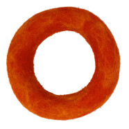 Filz Klangschalenring orange &Oslash; 10 cm