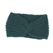 Handgestrickt: Stirnband t&uuml;rkis