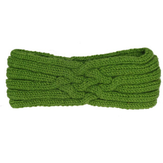 Handgestrickt: Stirnband gr&uuml;n