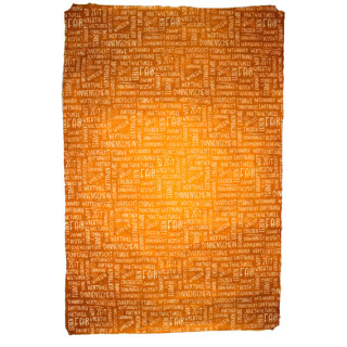 Geschenkpapier "Faire Worte" orange