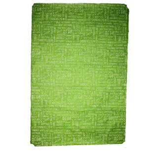 Geschenkpapier "Faire Worte" gr&uuml;n