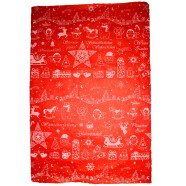 Geschenkpapier Weihnachtsworte rot