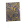 Notizbuch gro&szlig; mit Ornamentdruck blau/gold