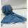 Baumwollschal uni blau