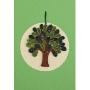 Gru&szlig;karte mit Anh&auml;nger Baum