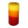 Stumpenkerze gelb-orange