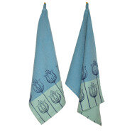 Geschirrt&uuml;cher 2er-Set Tulpen blau