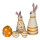 Filz Deko-Set Hasen und Eier orange