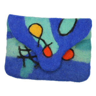Filz e-Reader-H&uuml;lle blau/bunt