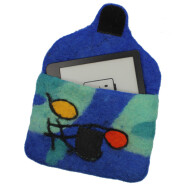 Filz e-Reader-H&uuml;lle blau/bunt