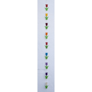 Papier T&uuml;rh&auml;nger bunte Tulpen