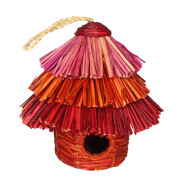 Vogelhaus Bananenfaser pink