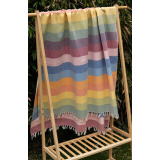 Strand- oder Sauna-Tuch Regenbogen