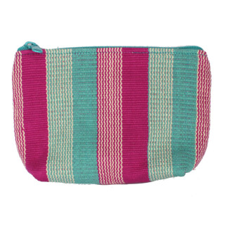 Kosmetiktasche pink/t&uuml;rkis klein