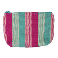 Kosmetiktasche pink/t&uuml;rkis klein