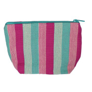 Kosmetiktasche pink/t&uuml;rkis gro&szlig;