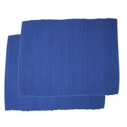 Platzdecken 2er-Set uni blau
