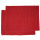 Platzdecken 2er-Set uni rot