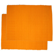 Platzdecken 2er-Set uni orange
